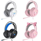 PANTSAN PSH-200 Wired Gaming Headset with Microphone, 3.5mm White, 3.5mm Pink, 3.5mm Black, 3.5mm Pink Cat Ear