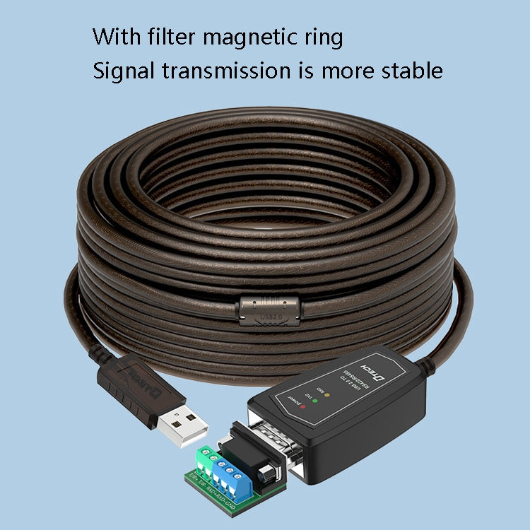 DTECH DT-5019 USB to RS485 / RS422 Conversion Cable, FT232 Chip, Length:, 0.5m, 1.5m