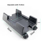 ZJ008 Computer Host Bracket with Brake Movable Tray, Black, Gray White