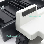 ZJ008 Computer Host Bracket with Brake Movable Tray, Black, Gray White