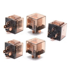 5 PCS 100A Automotive Relay With Indicator Light, 12V 4 Plug 100A, 12V 5 Plug 100A, 24V 4 Plug 100A, 24V 5 Plug 100A