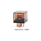 5 PCS 100A Automotive Relay With Indicator Light, 12V 4 Plug 100A, 12V 5 Plug 100A, 24V 4 Plug 100A, 24V 5 Plug 100A