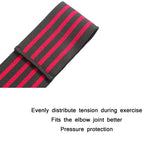 Lengthening Exercise Wrap Bandage Elbow Pads, Elbow Pads(Four Red Stripes)
