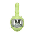 Cartoon Kids Full Dry Diving Mask Swimming Anti-Fog Snorkeling Mask, XS