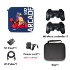 For PS1/PSP/N64/DC Wireless Video Game Machine Box 4K HD Display, UK Plug, 64G UK Plug, 128G UK Plug, 256G UK Plug