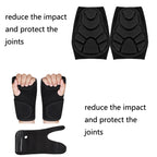 Skating Hip Protector Hockey Pants Ski Sports Protective Gear, Style:, Black Hip Protector, Aluminum Strap Bracer, Straps Knee Protector, Syringe Knee Protector, Syringe Elbow Protector