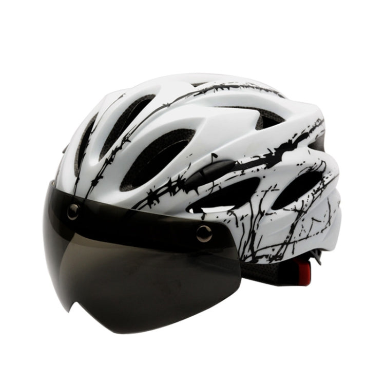 RZ285 Bicycle Outdoor Riding Helmet With Goggles, RZ285 White Black, RZ285 Black White, RZ285 Black Red, RZ285 Dark Blue, RZ285 Black Green