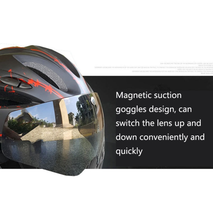 RZ285 Bicycle Outdoor Riding Helmet With Goggles, RZ285 White Black, RZ285 Black White, RZ285 Black Red, RZ285 Dark Blue, RZ285 Black Green
