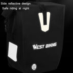 WEST BIKING 25L Mountain Bike Shelf Waterproof Reflective Camel Bag, WEST BIKING 25L Camel Bag