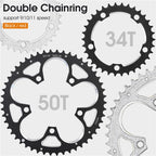 WEST BIKING 34T-50T Road Bike Racing Folding Chainwheel, WEST BIKING 34T-50T