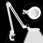 TS-9827 8X Multifunctional Clip-on Work Maintenance Magnifier with LED Light, 8X (US Plug)
