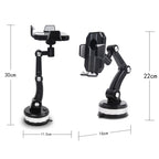X-0566 Big Suction Cup Car Phone Holder Center Console Phone Holder, X-0566 Black Gray, X-0566 Black Green