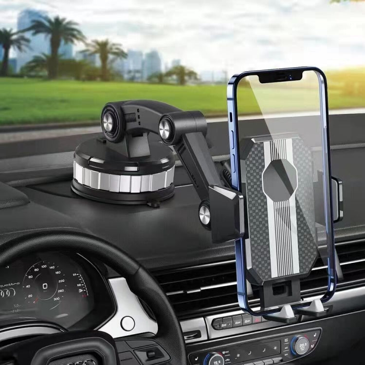 X-0566 Big Suction Cup Car Phone Holder Center Console Phone Holder, X-0566 Black Green, X-0566 Black Gray