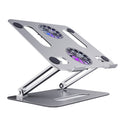 BONERUY P43F Aluminum Alloy Folding Computer Stand Notebook Cooling Stand, Silver, Grey, Silver with Type-C Cable, Gray with Type-C Cable