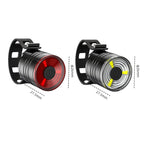 2 PCS AS-08 200LM Aluminum Alloy LED Bicycle Taillight, Red, White