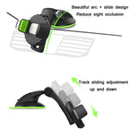 Car Diamond Suction Cup Mobile Phone Holder, Green, Black
