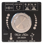 Wuzhi 2.0 Stereo Bluetooth Speaker Power Plate Audio Receiver Module, ZK-502H