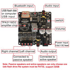 Wuzhi 2.0 Stereo Bluetooth Speaker Power Plate Audio Receiver Module, ZK-502H