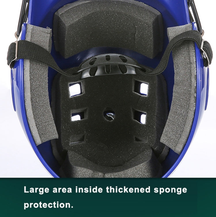 Head and Face Protection Baseball Helmet for Adults, Black, Blue, Red