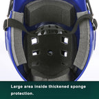 Head and Face Protection Baseball Helmet for Adults, Black, Blue, Red