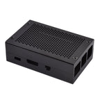 Aluminum Alloy Shell Grid Cooling Box For Raspberry Pi 3 Model B Pi 2/B +, Black, Silver