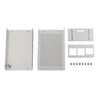 Aluminum Alloy Shell Grid Cooling Box For Raspberry Pi 3 Model B Pi 2/B +, Black, Silver
