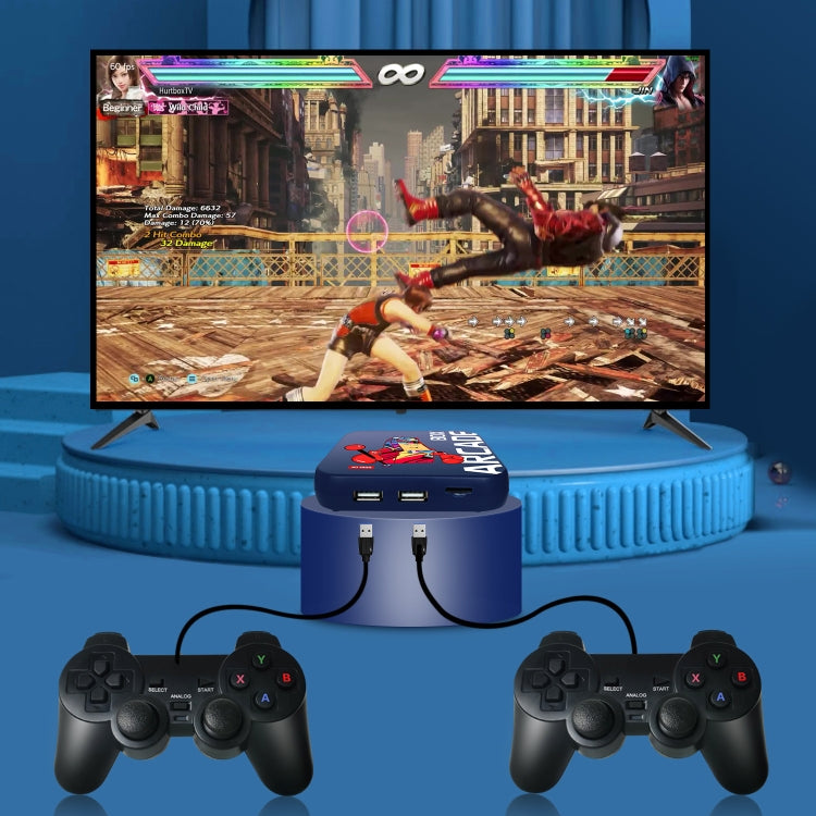 For PS1/PSP/N64/DC Wired Video Game Machine Box 4K HD Display, UK Plug, 64G UK Plug, 128G UK Plug, 256G UK Plug