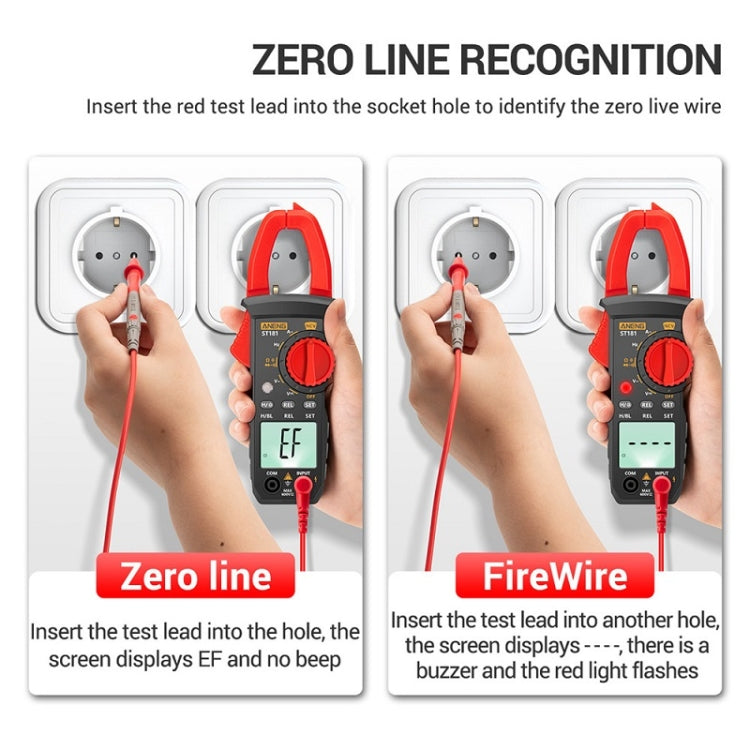 ANENG Intelligent Digital Backlit Clamp-On High-Precision Multimeter, ST181, ST182, ST183