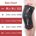 Pressurized Tape Knit Sports Knee Pad, M (Red), L (Red), XL (Red), XXL (Red), M (Black), L (Black), XL (Black), XXL (Black)