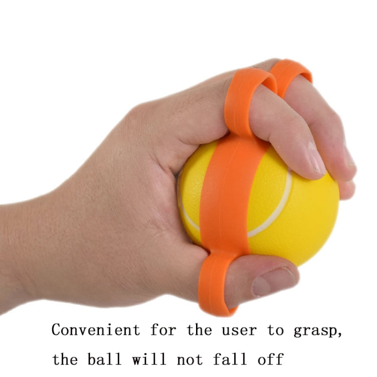 Five-Finger Grip Ball Finger Strength Rehabilitation Training Equipment, Specification: 25 Pound Round (Silicone Sleeve), 25 Pound Round (Silicone Sleeve), 10 Pound Round (Silicone Sleeve), 30 Pound Oval (Silicone Sleeve)