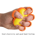 Five-Finger Grip Ball Finger Strength Rehabilitation Training Equipment, Specification: 25 Pound Round (Silicone Sleeve), 25 Pound Round (Silicone Sleeve), 10 Pound Round (Silicone Sleeve), 30 Pound Oval (Silicone Sleeve)