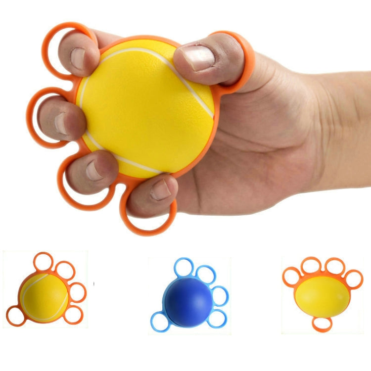 Five-Finger Grip Ball Finger Strength Rehabilitation Training Equipment, Specification: 25 Pound Round (Silicone Sleeve), 25 Pound Round (Silicone Sleeve), 10 Pound Round (Silicone Sleeve), 30 Pound Oval (Silicone Sleeve)