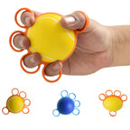 Five-Finger Grip Ball Finger Strength Rehabilitation Training Equipment, Specification: 25 Pound Round (Silicone Sleeve), 25 Pound Round (Silicone Sleeve), 10 Pound Round (Silicone Sleeve), 30 Pound Oval (Silicone Sleeve)