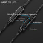 USB440 Universal USB Computer Cable Head Wearable Electricity Music Voice Headphones