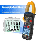 ANENG ST184 Automatically Identify Clamp-On Smart Digital Multimeter, Red, Black, Yellow