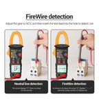 ANENG ST184 Automatically Identify Clamp-On Smart Digital Multimeter, Red, Black, Yellow