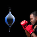 Pear-Shaped Suspended Boxing Training Ball, Blue Black, White Black