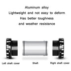 WEST BIKING Mountain Road Bike Screw-In Bearing Bottom Axle, Black, Silver, Red, Gold, Green, Purple