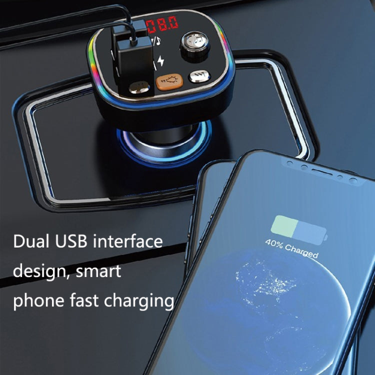 USB Car Bluetooth MP3 Music Player With Colorful Lights, C20, C21