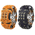 For 175~265cm Snow Emergency Snow Chains For Car SUV General Tires, Yellow 8764A, Black 8764B