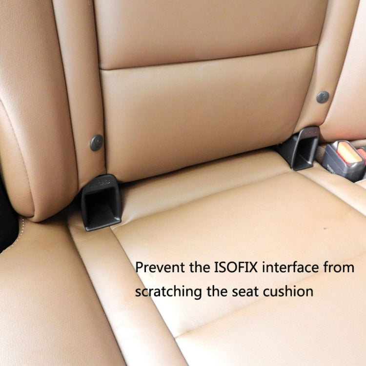 10 Pairs CSJY-4001 Car Child Safety Seat Interface Guide Slot, Black, Red