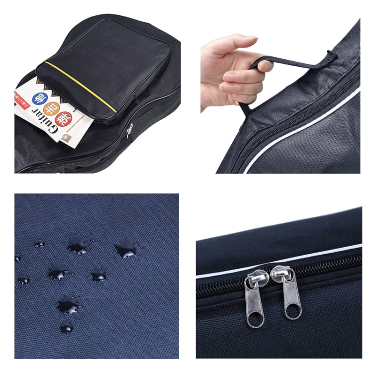 Cotton Padded Oxford Cloth Backpack, Spec:, For 38 inch Guitar, For 40/41 inch Guitar, For 21 inch Ukulele, For 23 inch Ukulele