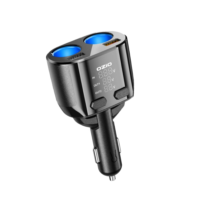 Ozio Car Charger Cigarette Lighter Conversion Plug USB Car Fast Flashing Charger, CL48Q Black, CL48Q Blue, CL48 PD Black, CL48 PD Blue