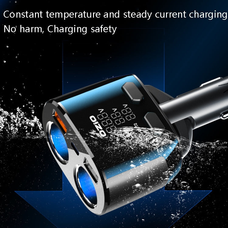 Ozio Car Charger Cigarette Lighter Conversion Plug USB Car Fast Flashing Charger, CL48Q Black, CL48Q Blue, CL48 PD Black, CL48 PD Blue