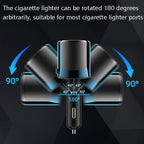 Ozio Car Charger Cigarette Lighter Conversion Plug USB Car Fast Flashing Charger, CL48Q Black, CL48Q Blue, CL48 PD Black, CL48 PD Blue