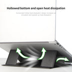 Laptop Leather Folding Stand Tablet Phone Holder, Leather Folding Stand