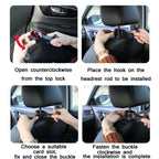 Car Multifunctional Rear Headrest Mobile Phone Hook, Second Generation Gold, Second Generation Silver, Second Generation Red, Second Generation Blue