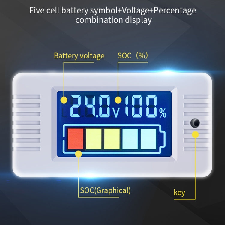 PEACEFAIR  0~100V Digital Battery Power Tester