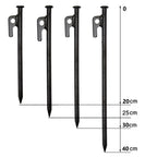 Outdoor Camping Windproof Fixed Canopy Ground Nails, 4 PCS 20cm, 6 PCS 20cm, 8 PCS 20cm, 10 PCS 20cm, 4 PCS 25cm, 6 PCS 25cm, 8 PCS 25cm, 10 PCS 25cm, 4 PCS 30cm, 6 PCS 30cm, 8 PCS 30cm, 10 PCS 30cm, 4 PCS 40cm, 6 PCS 40cm, 8 PCS 40cm, 10 PCS 40cm