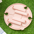 Outdoor Picnic Portable Folding Wine Table, Picnic Table White, Picnic Table Pink